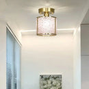 GobekUsa Column Glass Crystal Ceiling Light for Nordic Modern Home Decor