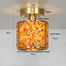 GobekUsa Column Glass Crystal Ceiling Light for Nordic Modern Home Decor