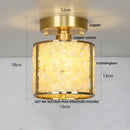 GobekUsa Column Glass Crystal Ceiling Light for Nordic Modern Home Decor