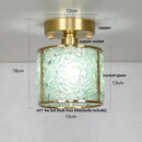GobekUsa Column Glass Crystal Ceiling Light for Nordic Modern Home Decor