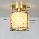 GobekUsa Column Glass Crystal Ceiling Light for Nordic Modern Home Decor