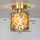 GobekUsa Column Glass Crystal Ceiling Light for Nordic Modern Home Decor