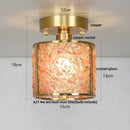 GobekUsa Column Glass Crystal Ceiling Light for Nordic Modern Home Decor