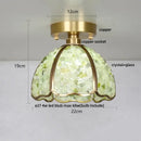 GobekUsa Column Glass Crystal Ceiling Light for Nordic Modern Home Decor