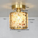 GobekUsa Column Glass Crystal Ceiling Light for Nordic Modern Home Decor