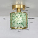GobekUsa Column Glass Crystal Ceiling Light for Nordic Modern Home Decor