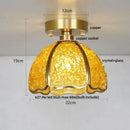 GobekUsa Column Glass Crystal Ceiling Light for Nordic Modern Home Decor