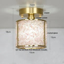 GobekUsa Column Glass Crystal Ceiling Light for Nordic Modern Home Decor