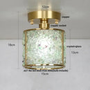 GobekUsa Column Glass Crystal Ceiling Light for Nordic Modern Home Decor