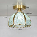 GobekUsa Column Glass Crystal Ceiling Light for Nordic Modern Home Decor