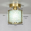 GobekUsa Column Glass Crystal Ceiling Light for Nordic Modern Home Decor