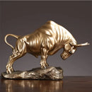 GobekUsa Bull Sculpture: Feng Shui Cattle Figurine for Office & Home Decor