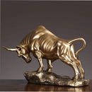 GobekUsa Bull Sculpture: Feng Shui Cattle Figurine for Office & Home Decor