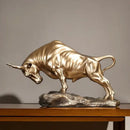 GobekUsa Bull Sculpture: Feng Shui Cattle Figurine for Office & Home Decor