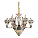 GobekUsa Crystal Candle Chandelier: Modern European Living Room Lighting