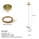 GobekUsa Golden Ball Pendant Light | Nordic Style Dining Room Chandelier