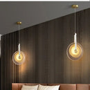 GobekUsa Circular Glass LED Chandelier - Modern Nordic Style for Home Decor
