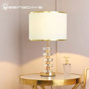 GobekUsa Crystal Table Lamp: Elegant Modern American Style for Living Room Bedroom