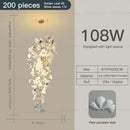 GobekUsa Gingko Leaf Ceramic Chandelier: Modern Nordic Living Room & Hotel Lobby Lighting