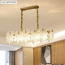 GobekUsa Modern White Glass Pendant Light with 5 LED Heads for Dining Room