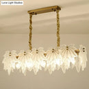 GobekUsa Modern White Glass Pendant Light with 5 LED Heads for Dining Room