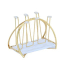 GobekUsa Glass Cup Spin Rack Mug Holder Stand Kitchen Organizer Tray