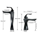 GobekUsa Black Bronze Bathroom Basin Faucet, Single Lever Lavatory Sink Mixer Tap