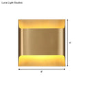 GobekUsa Modern Gold Metal Sconce with 1 LED Light - Perfect Wall Lighting for Living Room