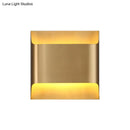 GobekUsa Modern Gold Metal Sconce with 1 LED Light - Perfect Wall Lighting for Living Room
