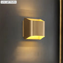 GobekUsa Modern Gold Metal Sconce with 1 LED Light - Perfect Wall Lighting for Living Room