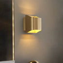 GobekUsa Modern Gold Metal Sconce with 1 LED Light - Perfect Wall Lighting for Living Room