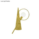 GobekUsa Modern Brass Wall Mounted Loop Sconce Light Fixture for Bedroom
