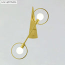 GobekUsa Modern Brass Wall Mounted Loop Sconce Light Fixture for Bedroom