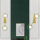 GobekUsa Modern Brass Wall Mounted Loop Sconce Light Fixture for Bedroom