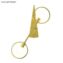GobekUsa Modern Brass Wall Mounted Loop Sconce Light Fixture for Bedroom