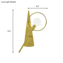 GobekUsa Modern Brass Wall Mounted Loop Sconce Light Fixture for Bedroom