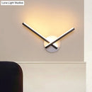 GobekUsa Minimalist LED Wall Sconce in Warm/White Light with Linear Acrylic Design in Black/White