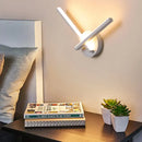 GobekUsa Minimalist LED Wall Sconce in Warm/White Light with Linear Acrylic Design in Black/White