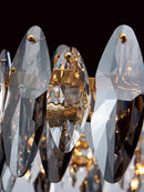 2024 GobekUsa Ash Crystal Ceiling Chandeliers, Modern Living Room Pendant Lamps, Home Decor Lighting