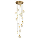 GobekUsa Attic Crystal Chandelier for Living Room Dining Room Stair Lamp