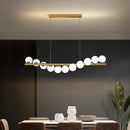 GobekUsa Glass Ball G9 LED Ceiling Chandelier for Living Dining Kitchen Decor