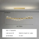 GobekUsa Glass Ball G9 LED Ceiling Chandelier for Living Dining Kitchen Decor