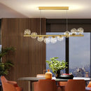 GobekUsa Glass Ball G9 LED Ceiling Chandelier for Living Dining Kitchen Decor