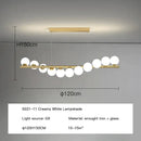 GobekUsa Glass Ball G9 LED Ceiling Chandelier for Living Dining Kitchen Decor