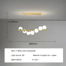 GobekUsa Glass Ball G9 LED Ceiling Chandelier for Living Dining Kitchen Decor