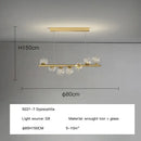 GobekUsa Glass Ball G9 LED Ceiling Chandelier for Living Dining Kitchen Decor
