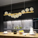 GobekUsa Glass Ball G9 LED Ceiling Chandelier for Living Dining Kitchen Decor