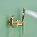 GobekUsa Brass Wall Mounted Bathtub Shower Mixer Tap Set for Bathroom