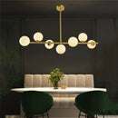 GobekUsa Bean Glass Chandelier: Modern Magic Lighting for Kitchen Living Room Bedroom