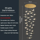 GobekUsa Bird Design LED Chandelier for Luxury Living Room and Restaurant